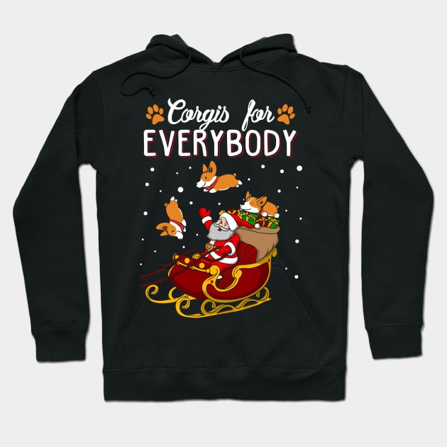 Corgis For Everybody Christmas Sweater Hoodie by KsuAnn